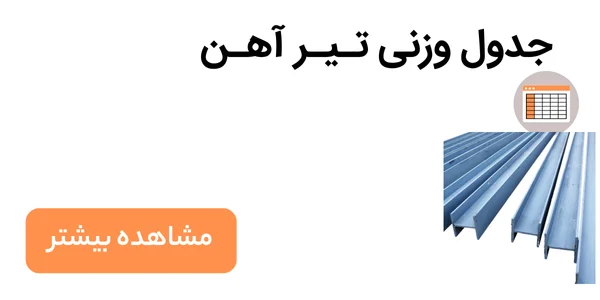 جدول وزنی تیرآهن