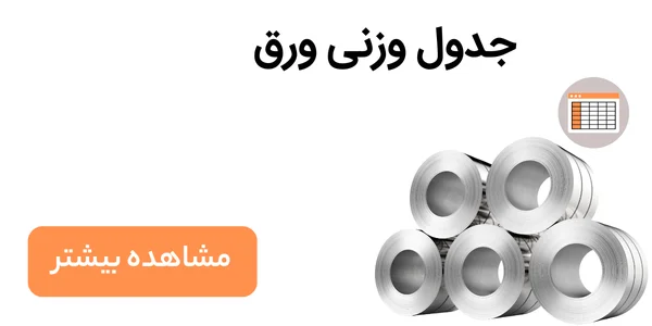 جدول وزنی ورق